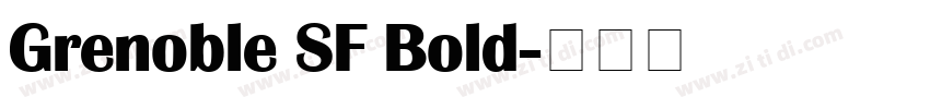 Grenoble SF Bold字体转换